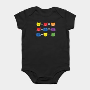 Cat Themed Color Theory for Art Teacher Artist Baby Bodysuit